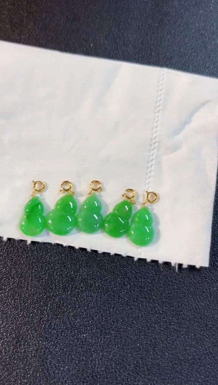 【闪购商品】翡翠颈饰18K金镶嵌h缅料A货/多样性发货/一件