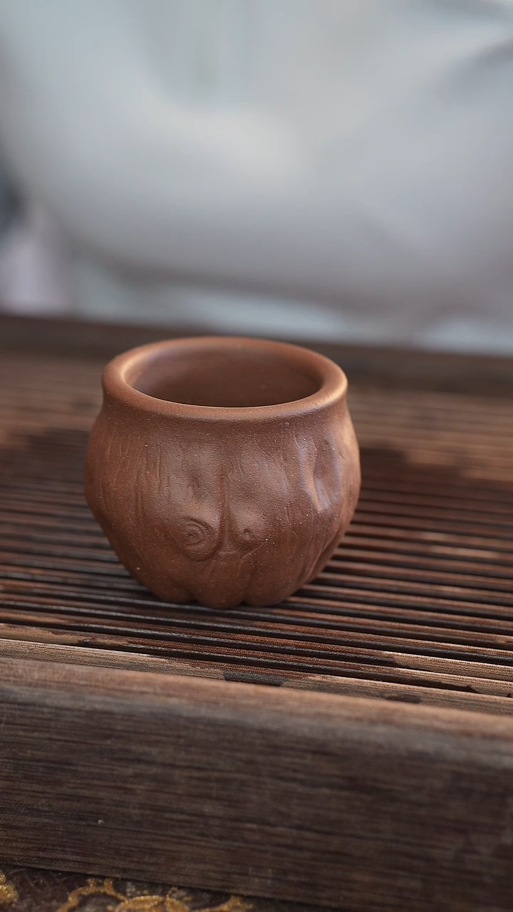 茶壶紫砂全手抱石杯子130cc