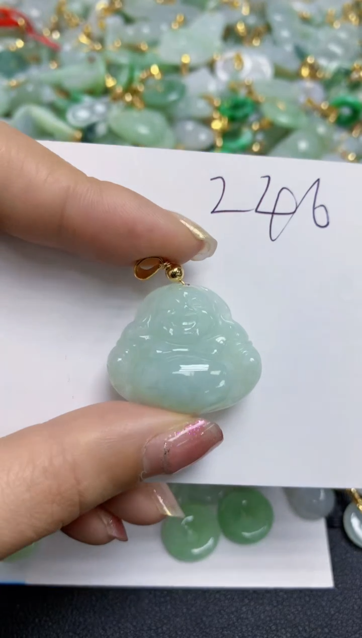 【闪购商品】翡翠颈饰合金天然翡翠A货