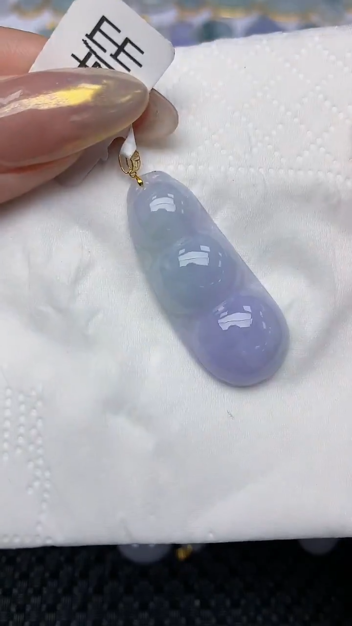 【闪购商品】翡翠颈饰18K金镶嵌天然翡翠A货