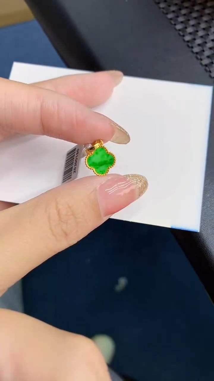 【闪购商品】翡翠银S925镶嵌颈饰            8