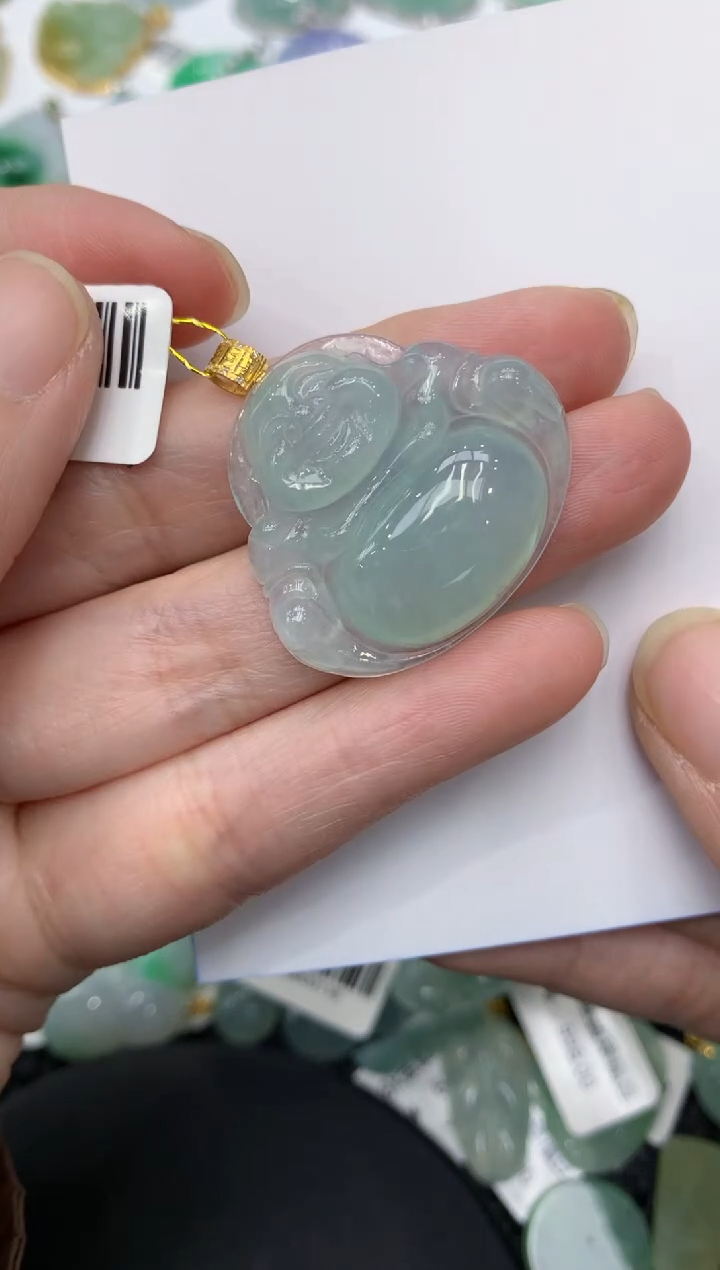 【闪购商品】翡翠颈饰18K金镶嵌11111111