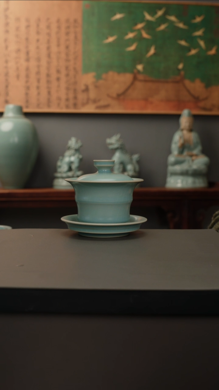 【闪购商品】杯仿古釉原矿  竹节三才