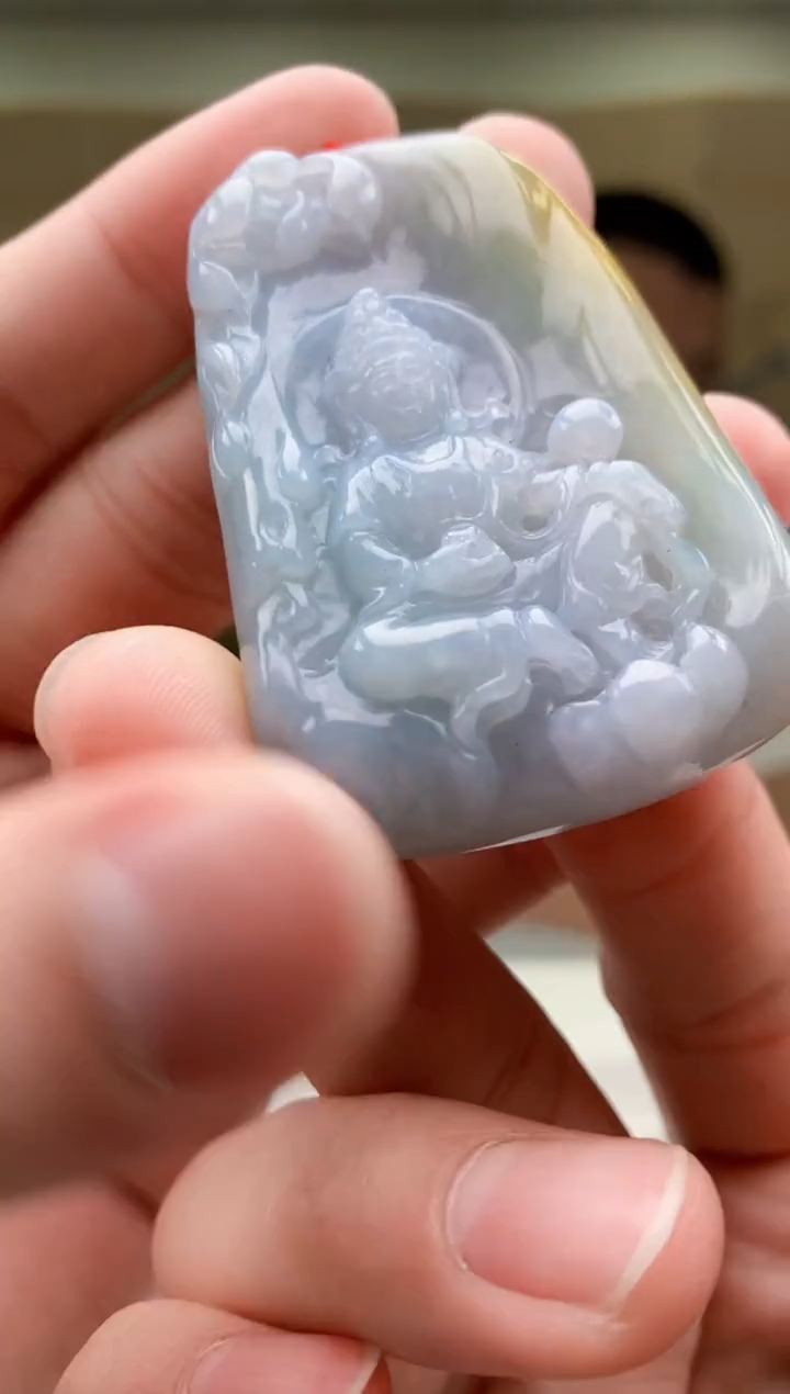 【闪购商品】定制翡翠未镶嵌4812bb-毛货挂件10