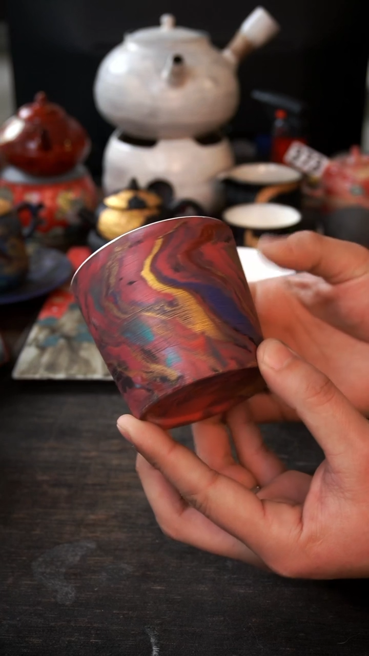 【闪购商品】其他381大漆猪口杯小康茶器