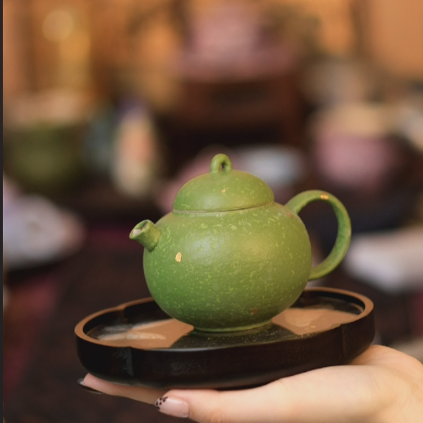 小青橘洒金西施墩墩壶