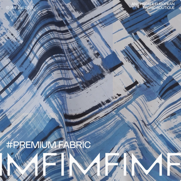 RATTI 像素风花纹图案布料面料布料 欧洲进口棉布 幅宽145CM