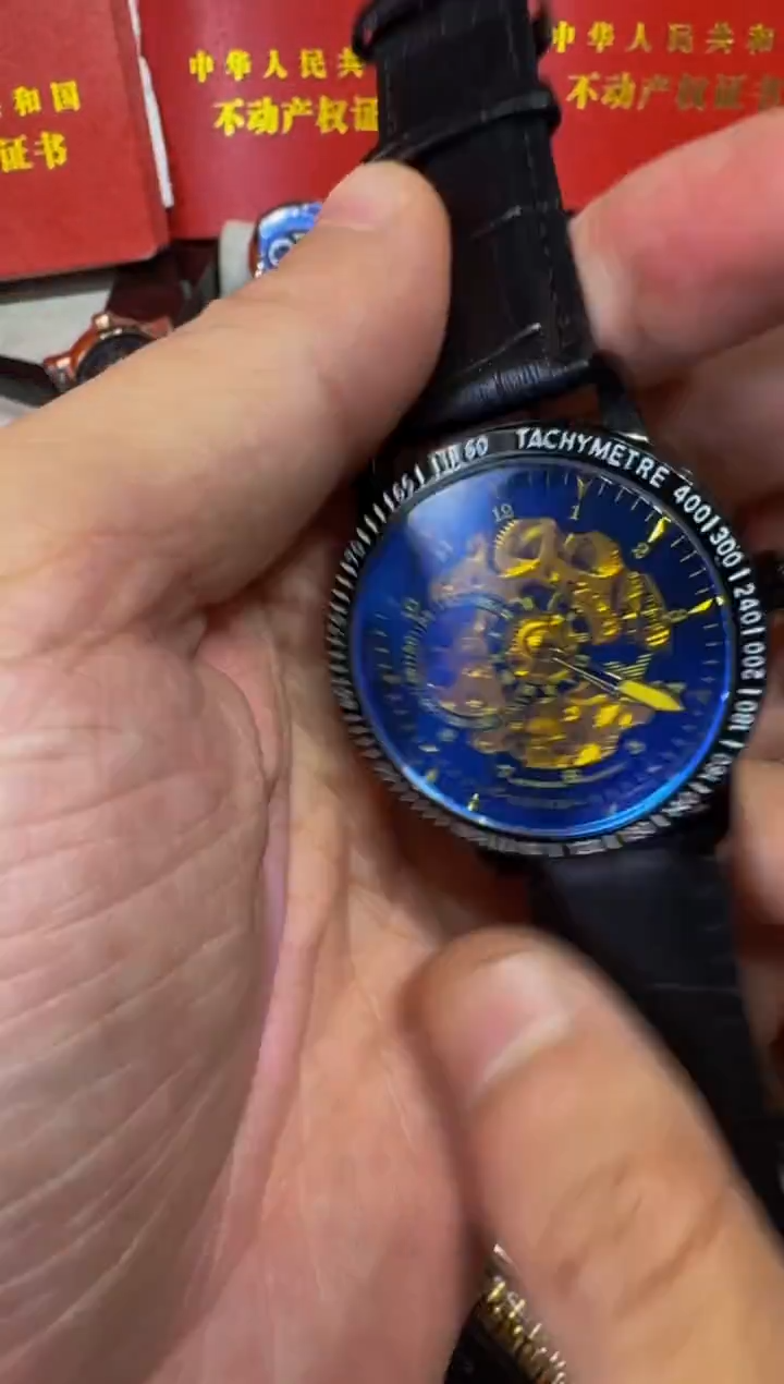 金属全自动机械手表0