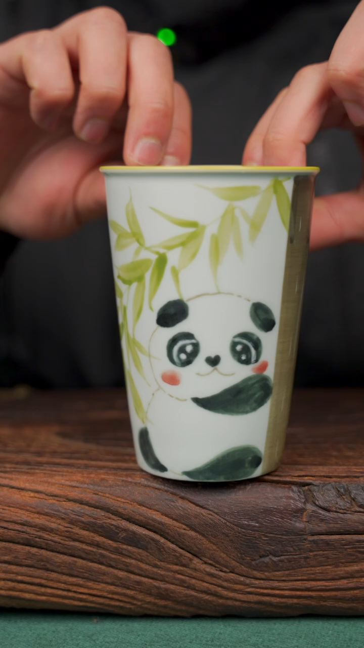 【闪购商品】瓷片59寻一缕瓷香杯釉下手工手绘瓷器