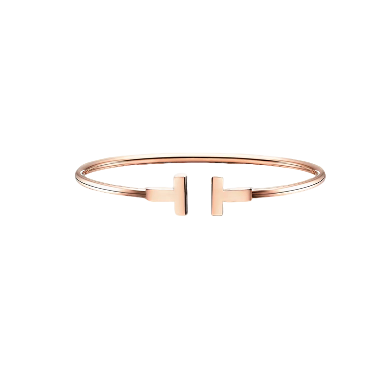 99新 Tiffany & Co./蒂芙尼 双T线圈手镯