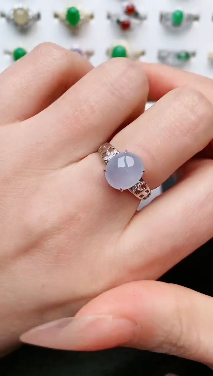 【闪购商品】翡翠戒指银S925镶嵌....