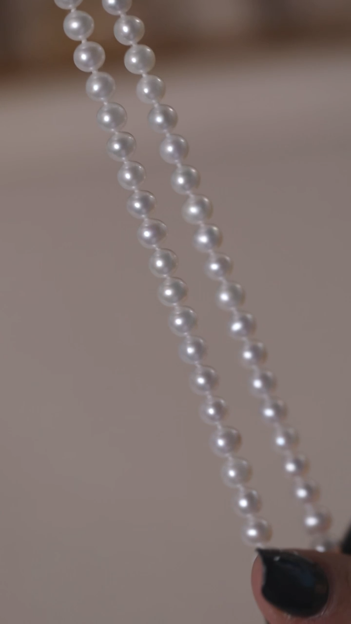 项链银S925镶嵌淡水珍珠5.5-6.5MM