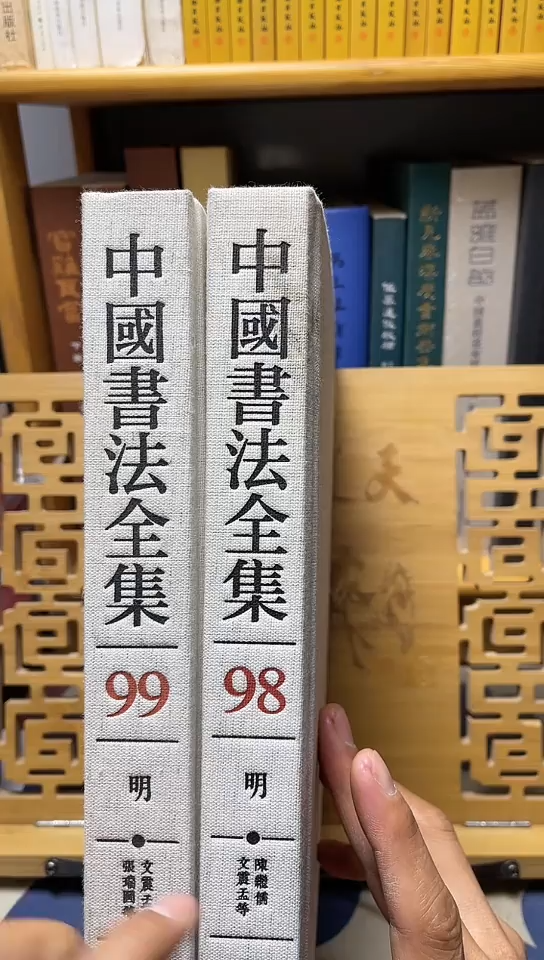 中国书法全集98.99文振生共2本
