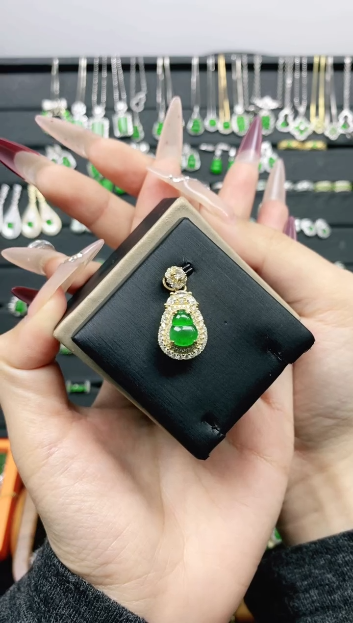 【闪购商品】翡翠颈饰银S925镶嵌多样性