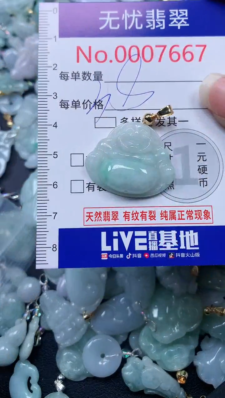 颈饰未镶嵌翡翠7667