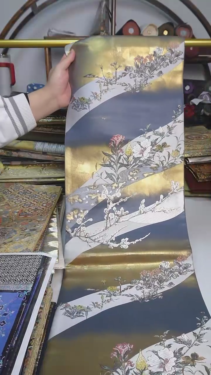 【闪购商品】织绣33西阵织六通花卉