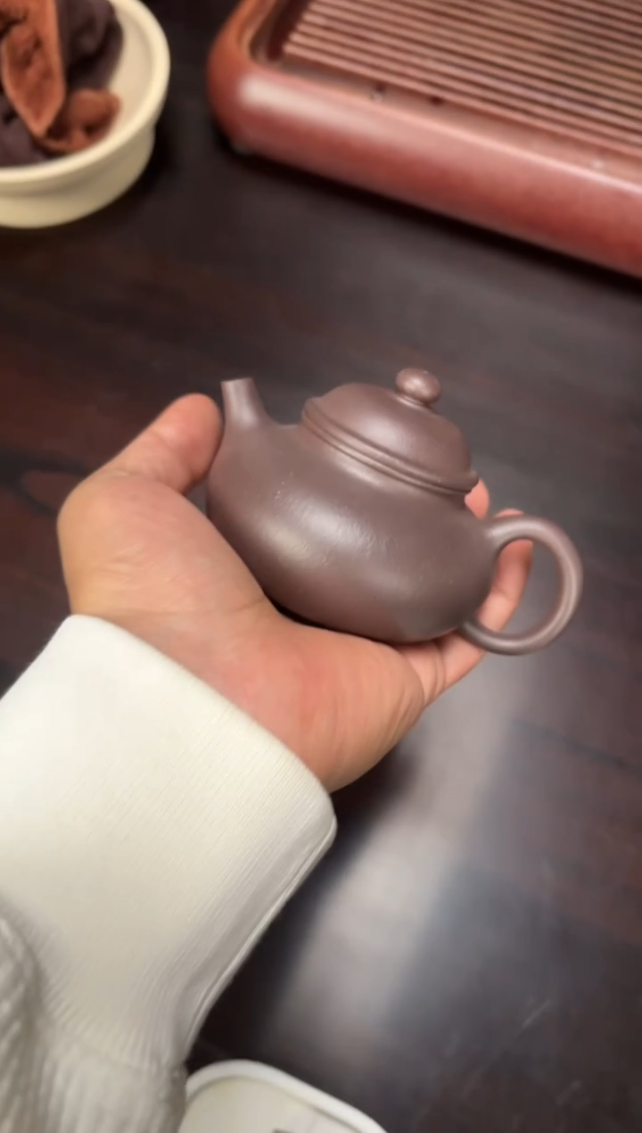 茶壶紫砂福利深井老紫泥容天160毫升
