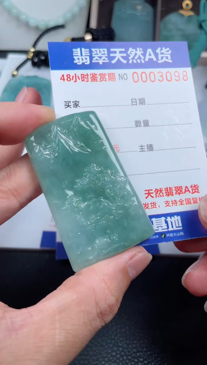 翡翠未镶嵌颈饰         