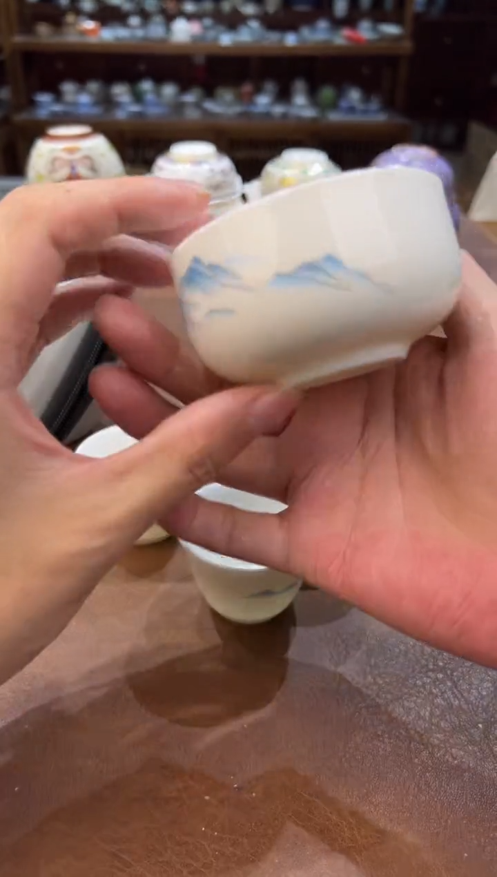 真的很便宜超好看会开片的旅行茶具