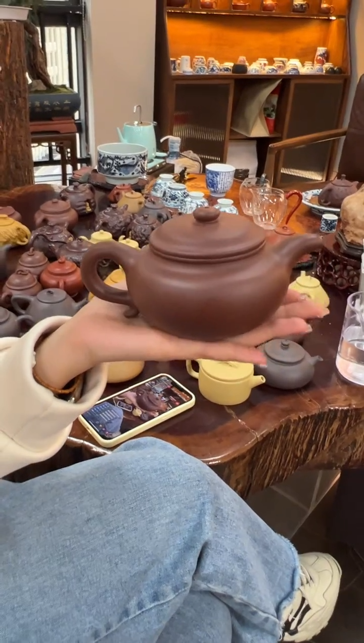 【闪购商品】紫砂茶壶【头哥手工壶】仿古底槽清