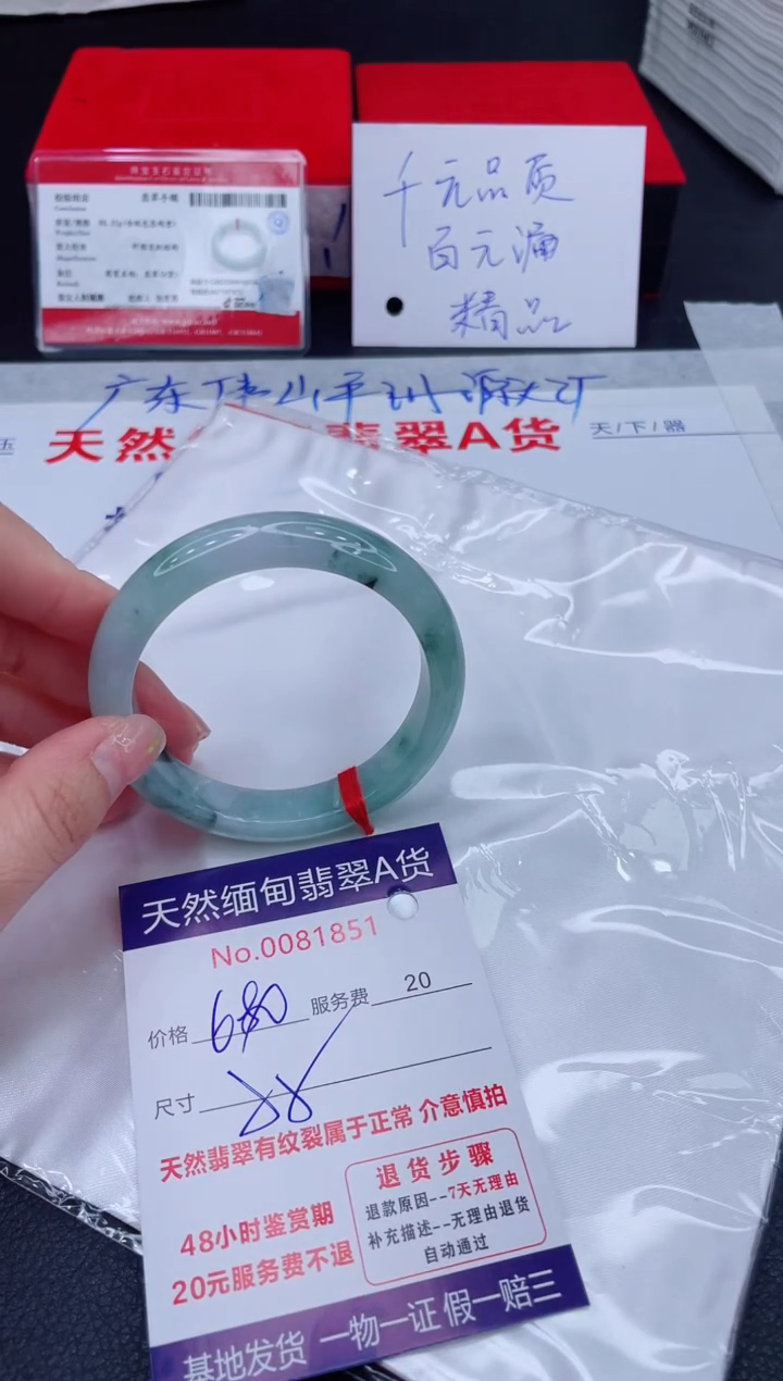 未镶嵌手镯翡翠680.00