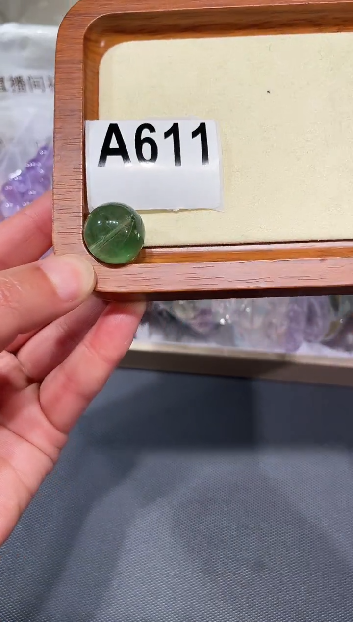 未镶嵌手链萤石A611 绿萤石 17 单珠