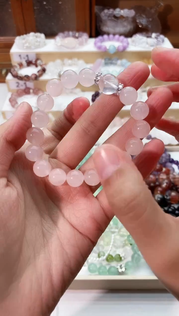 【闪购商品】水晶手串未镶嵌粉晶手串