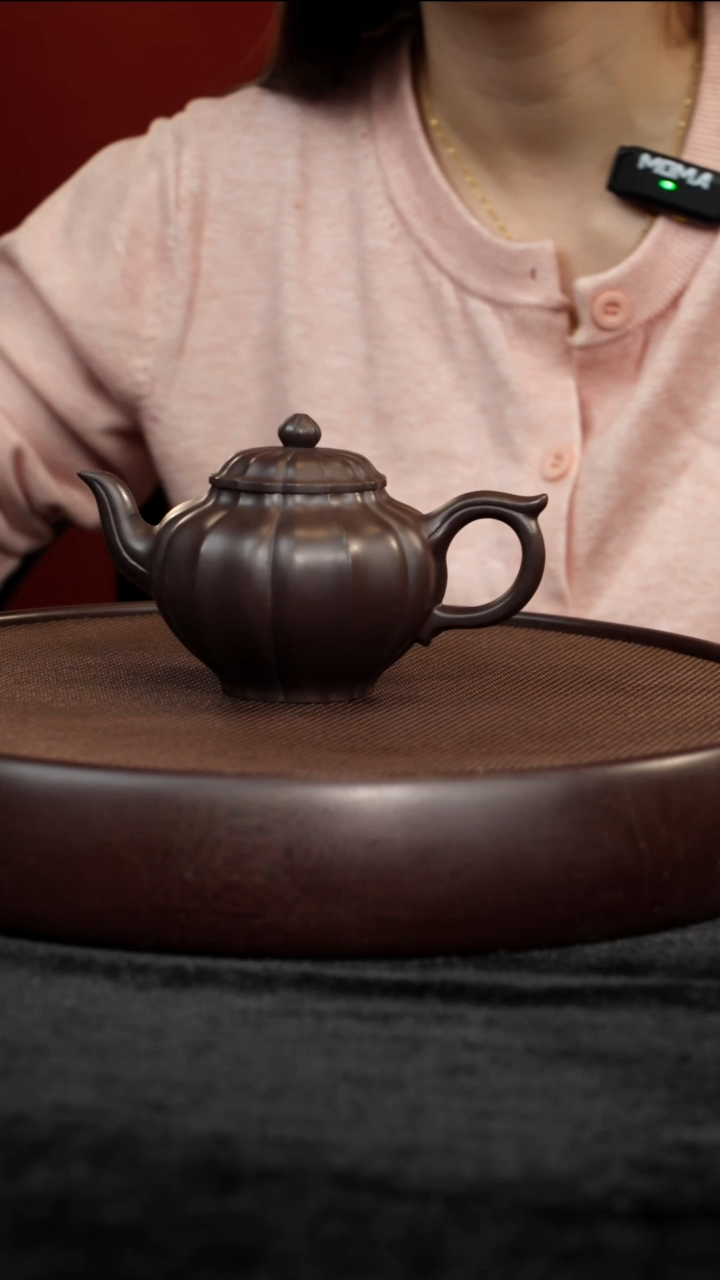 茶壶紫砂黑墩头笑樱180cc