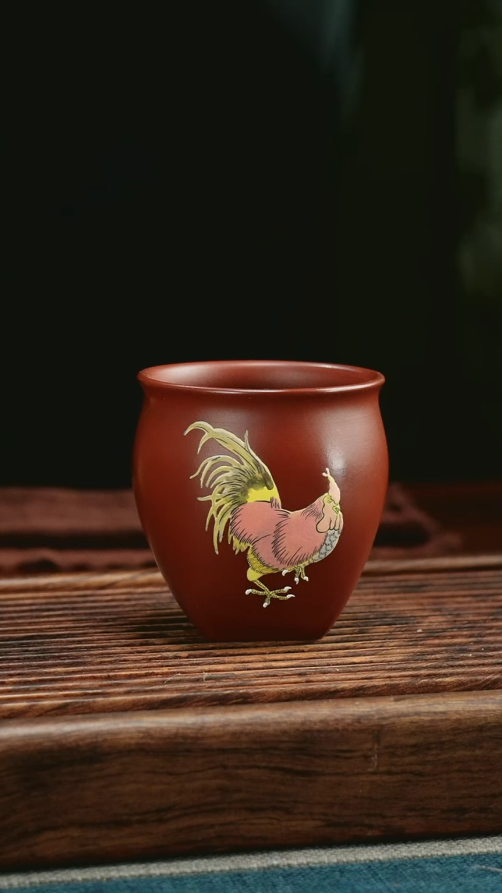 【闪购商品】紫砂茶杯天圆地方公鸡