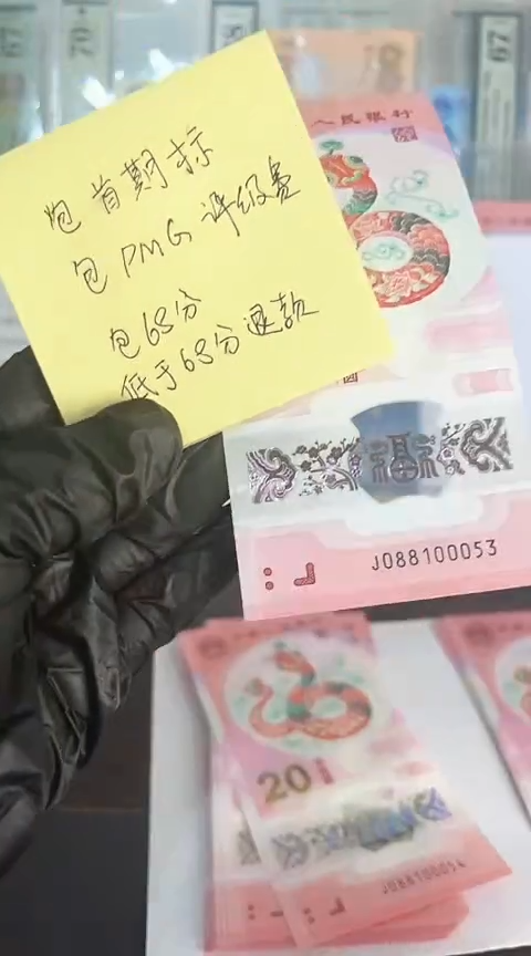 【闪购商品】塑料蛇钞包68分单张号码088100053