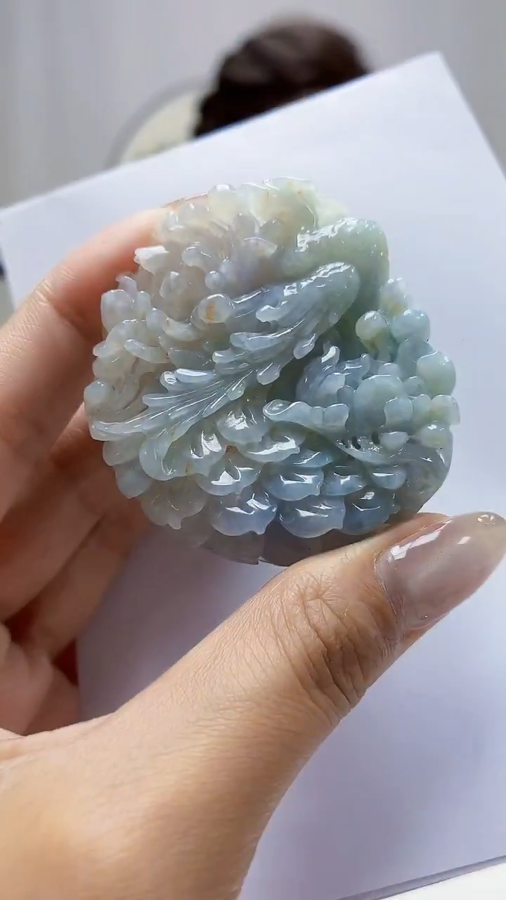 未镶嵌定制翡翠4829MM-毛货挂件59