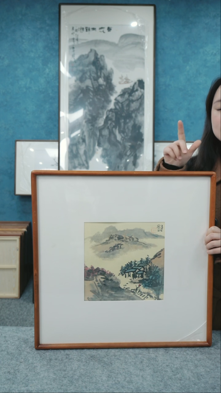 【闪购商品】国画50*50本土老师山水