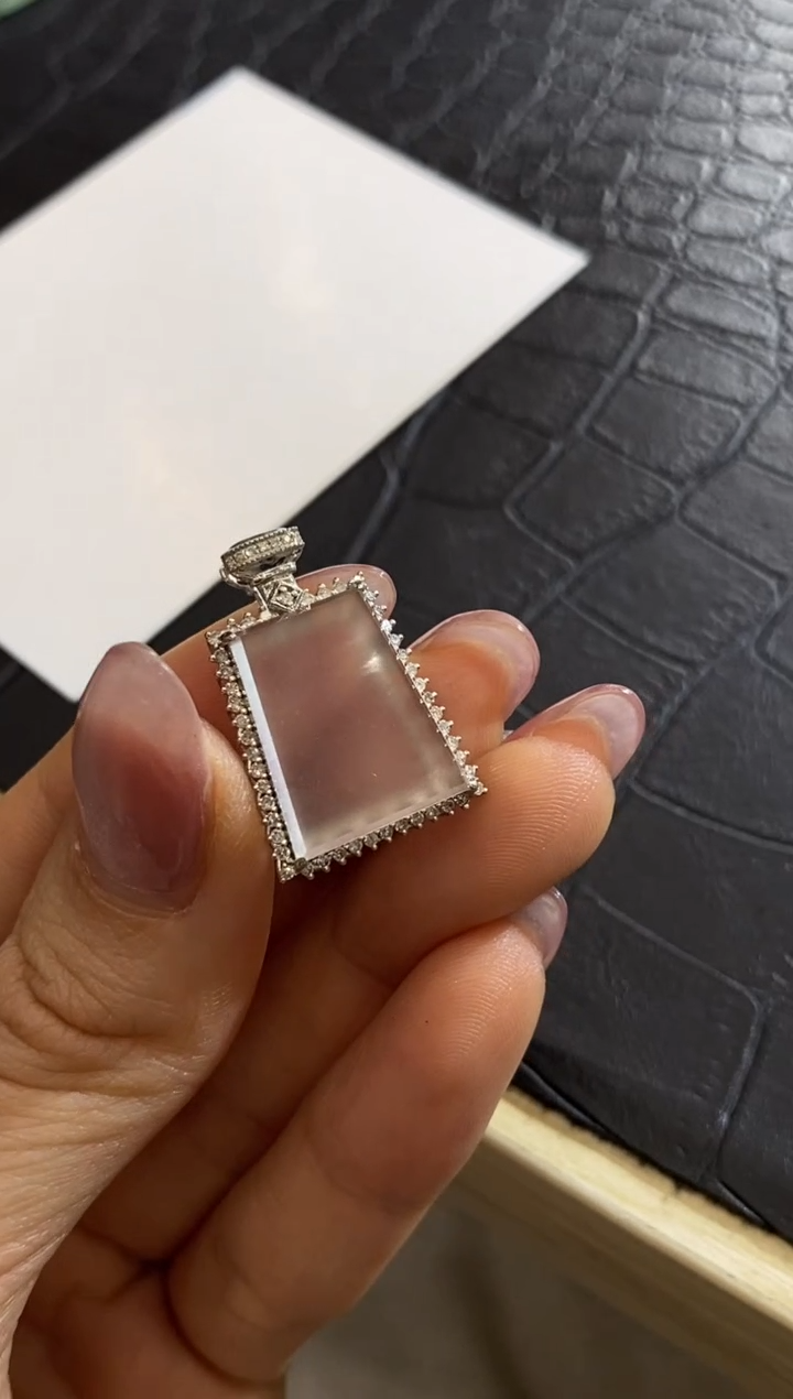 【闪购商品】翡翠颈饰18K金镶嵌收到货48小时鉴赏期（超时不退不换）