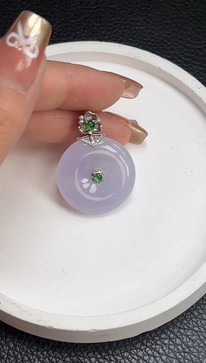 【闪购商品】翡翠颈饰18K金镶嵌YM492-5 平安扣