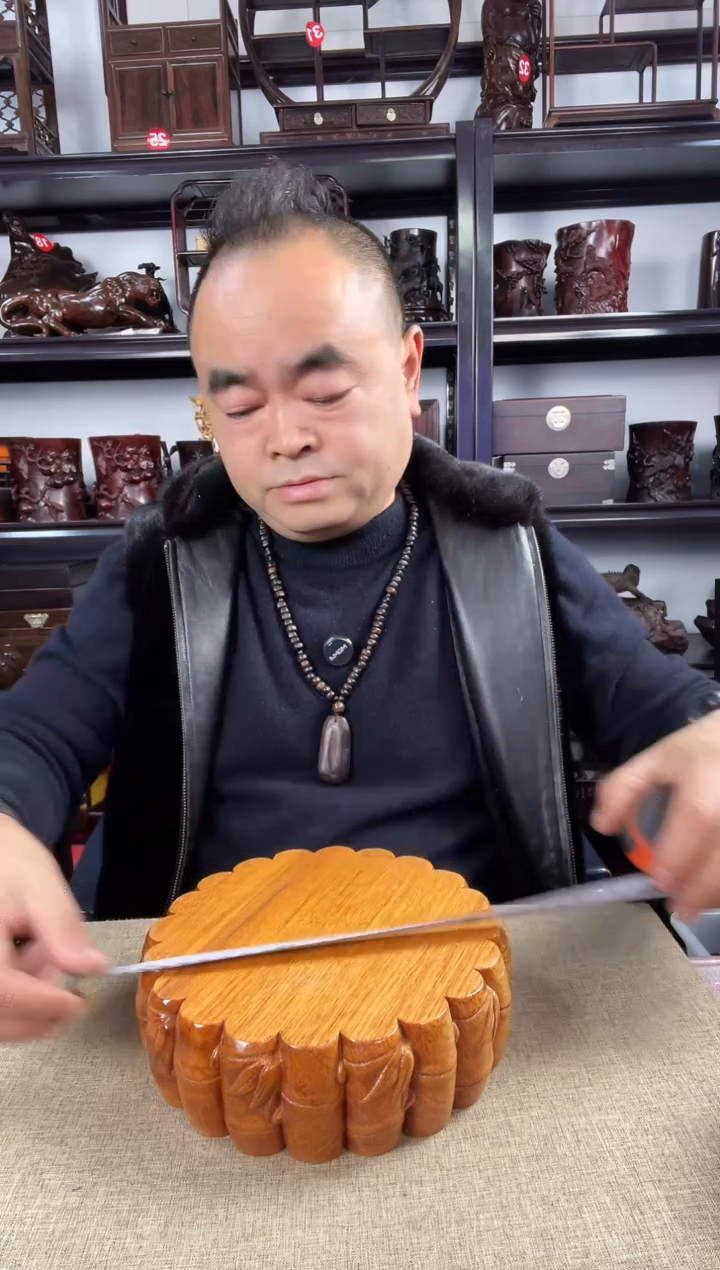 木老李红木工艺品524瑕疵