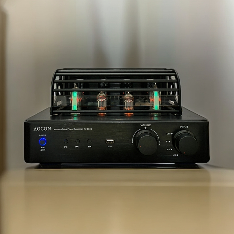 AOCONAV-3800电子管功放机HIFI发烧级纯胆CD音箱蓝牙音响套装配套