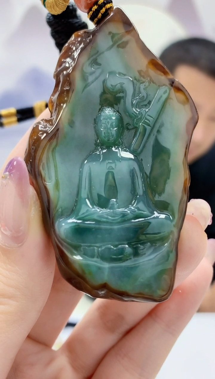 定制翡翠未镶嵌4898jw-毛货挂件104