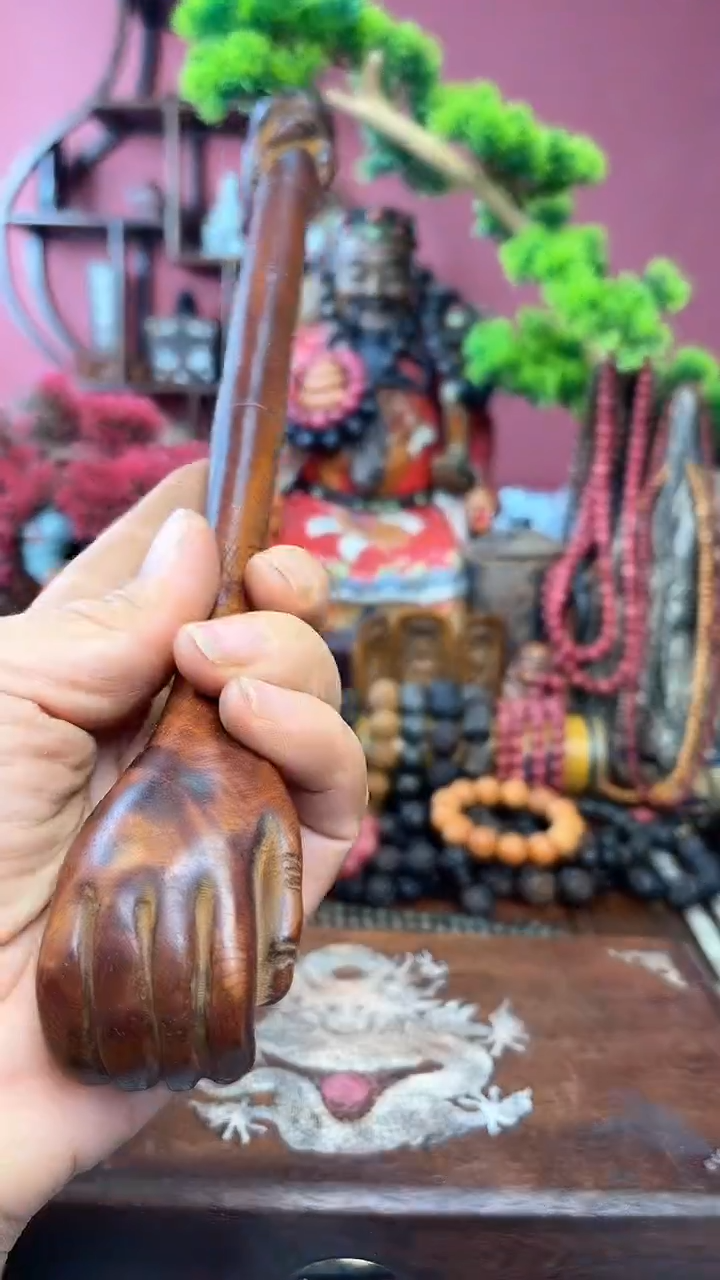 【闪购商品】木摆件编号224-痒痒挠~妍妍批发清