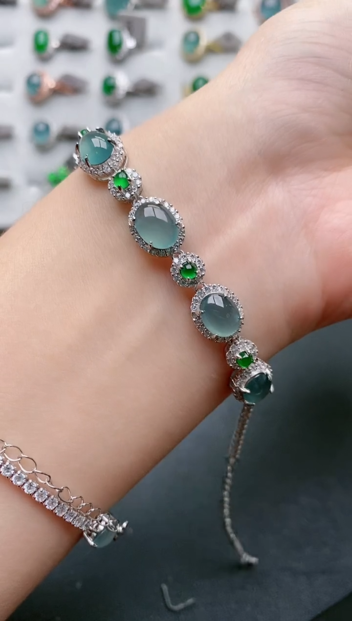 【闪购商品】翡翠戒指银S925镶嵌111111111