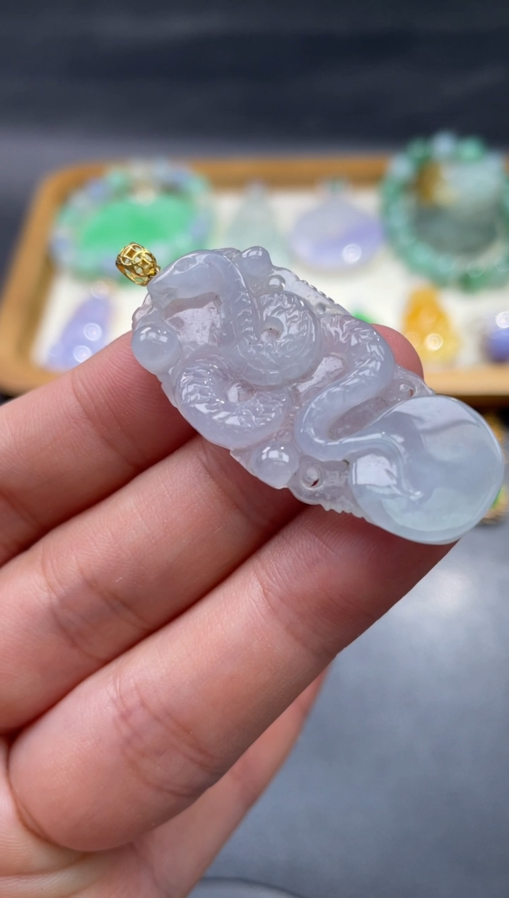 【闪购商品】翡翠颈饰18K金镶嵌85..........