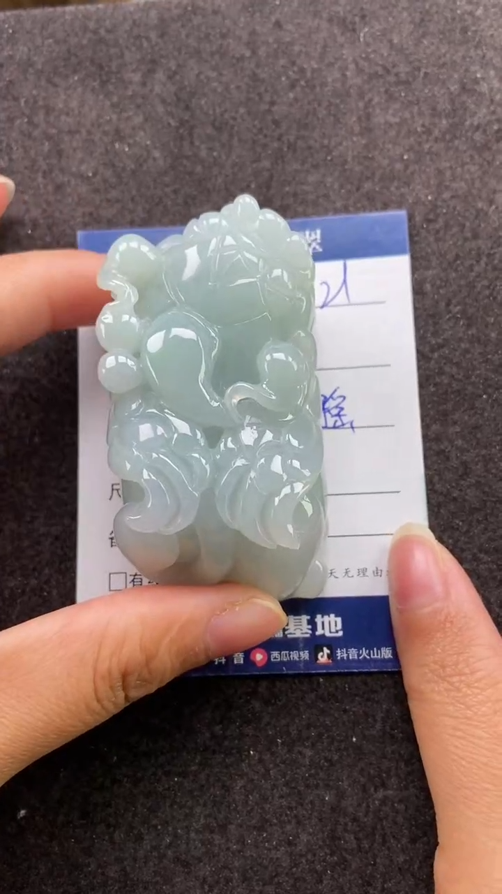 【闪购商品】翡翠颈饰未镶嵌旭日貔貅