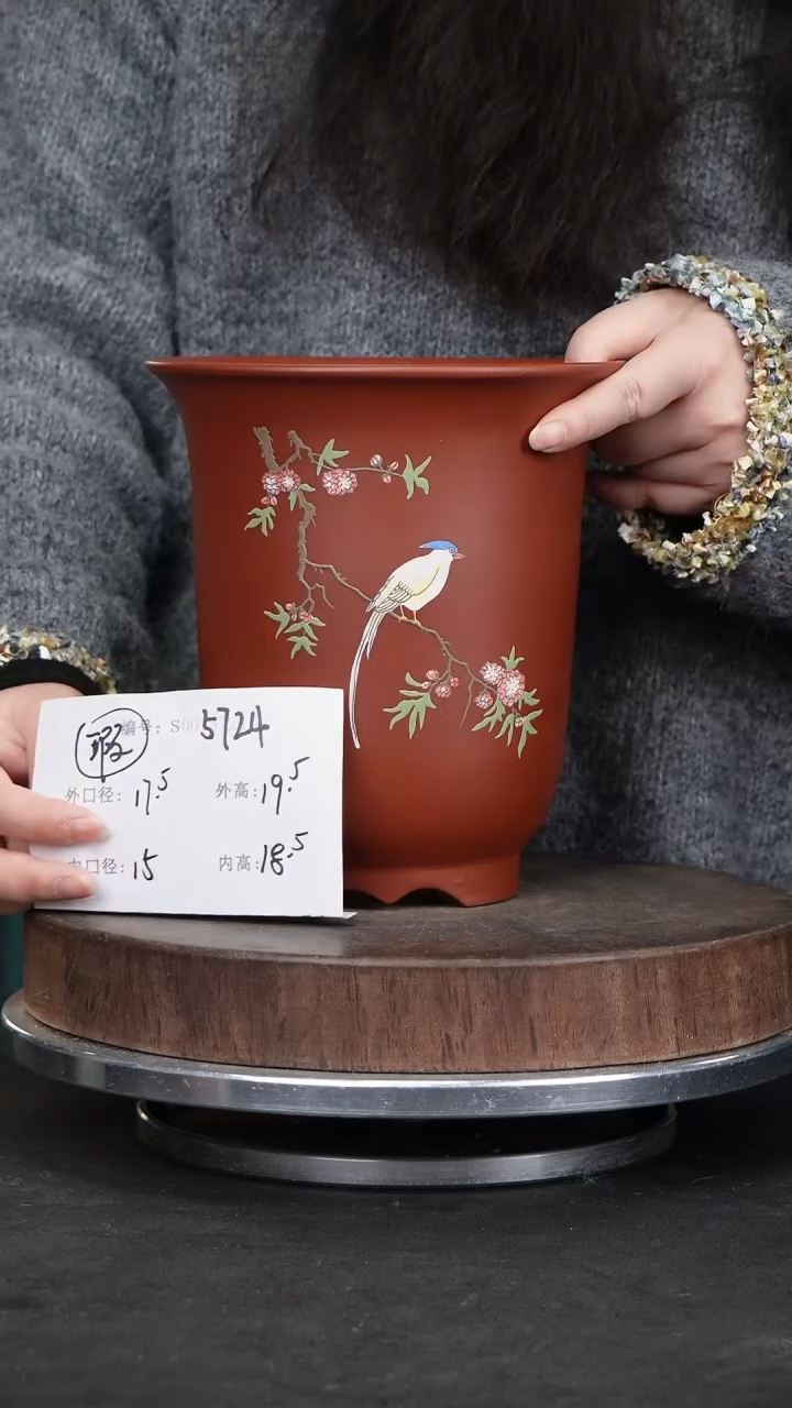 【闪购商品】紫砂花盆5724瑕疵紫砂花盆