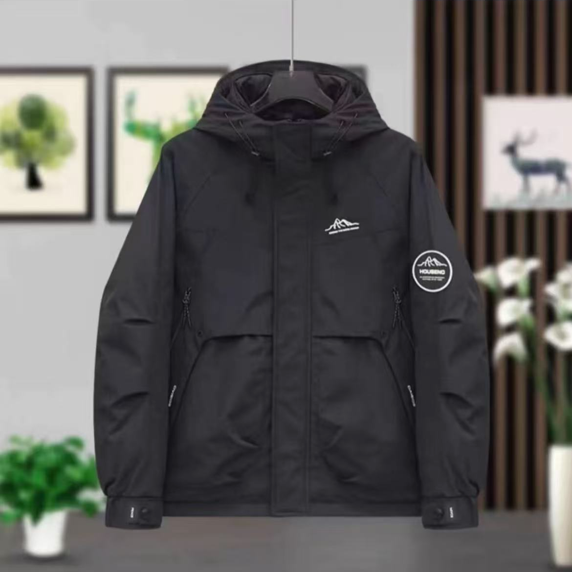 冬季新款舒适保暖潮流户工装连帽冲锋衣防寒服9820