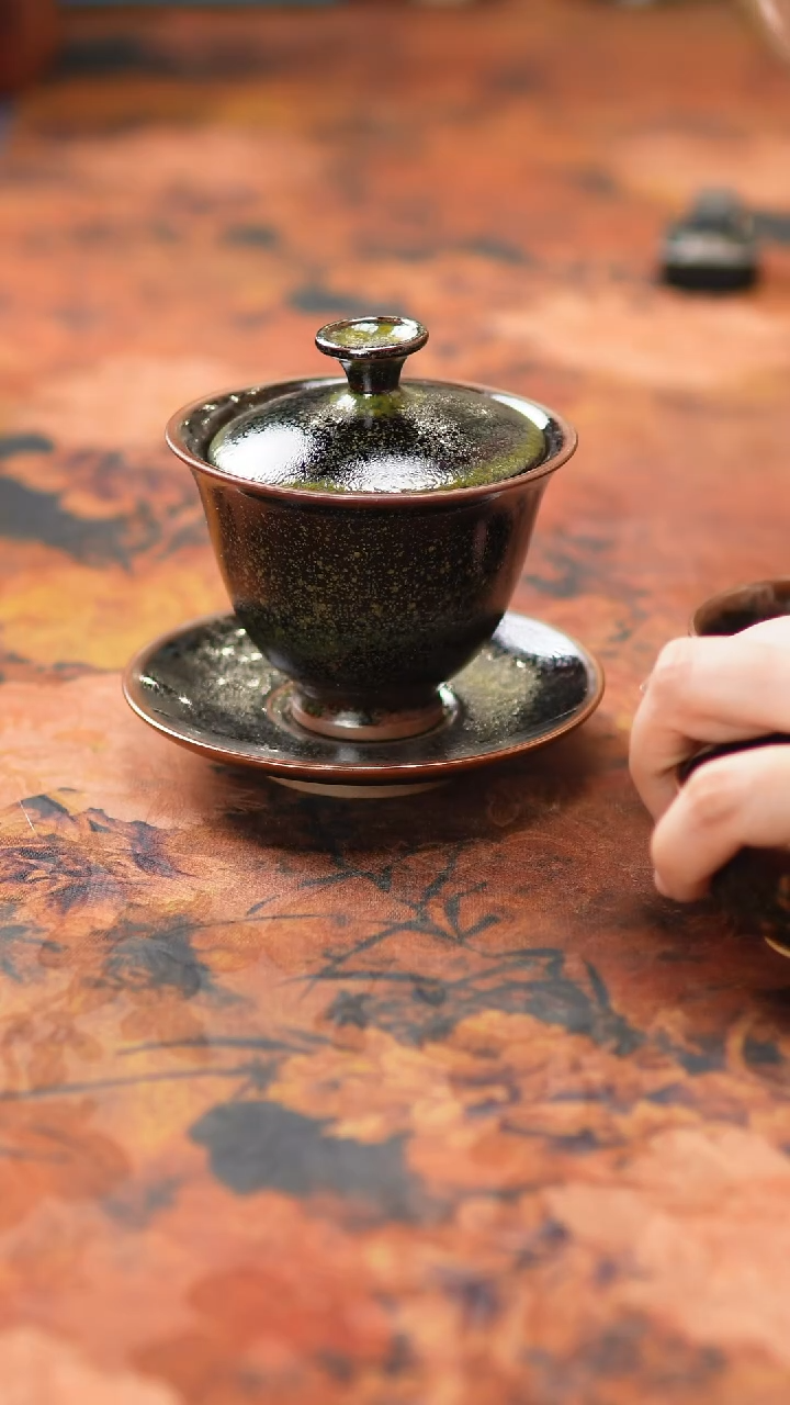 【闪购商品】瓷片429金阁茶器 不带礼盒