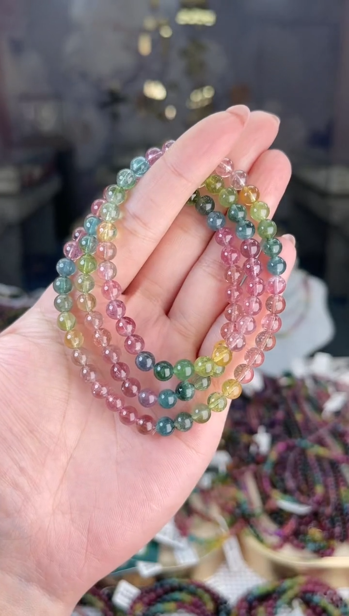 【闪购商品】碧玺/未镶嵌5mm+碧玺多圈多样性发货