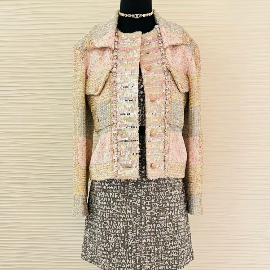 99新 Chanel/香奈儿 24C重工彩色亮片外套36码