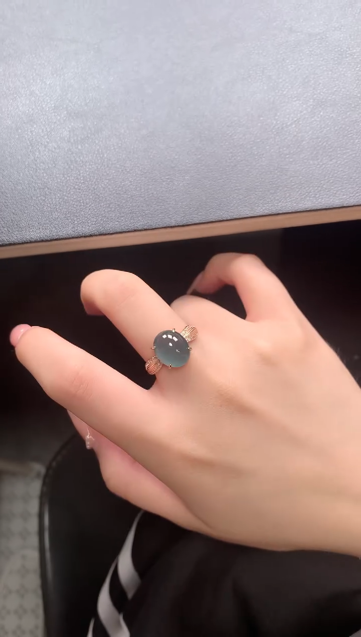 【闪购商品】翡翠戒指银S925镶嵌67211114