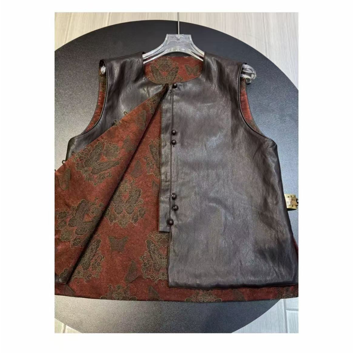 【金玉满堂】新中式显瘦减龄气质老钱风女士双面双穿马甲0384