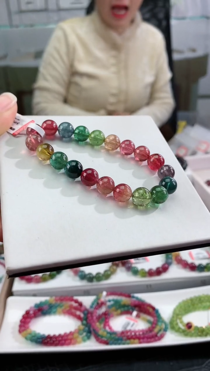 【闪购商品】碧玺手串未镶嵌多样性发一条