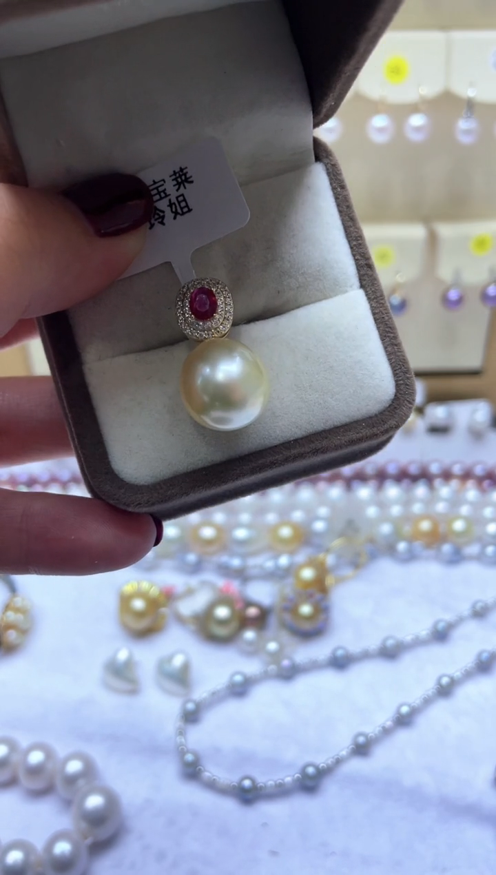 【闪购商品】海水珍珠吊坠银S925镶嵌吊坠